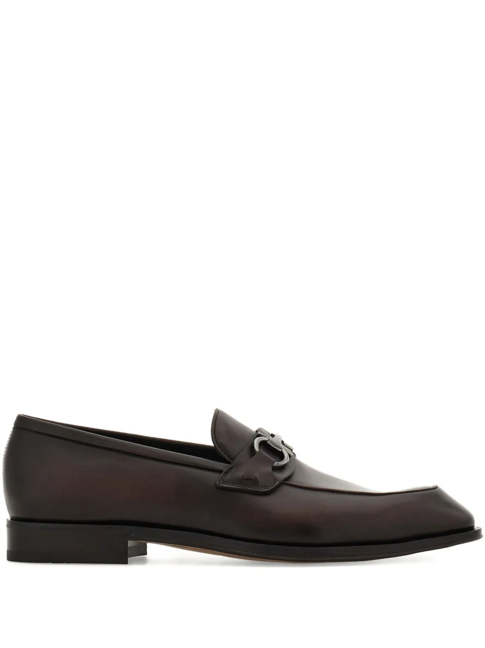 Ferragamo Loafers met Gancini-gesp Bruin