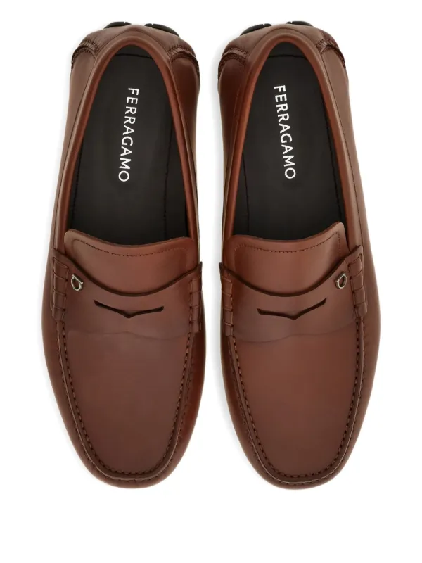 フェラガモ ローファー ブラウン ガンチーニ 7M Ferragamo ガンチーニ ローファー | ブラウン | FARFETCH JP