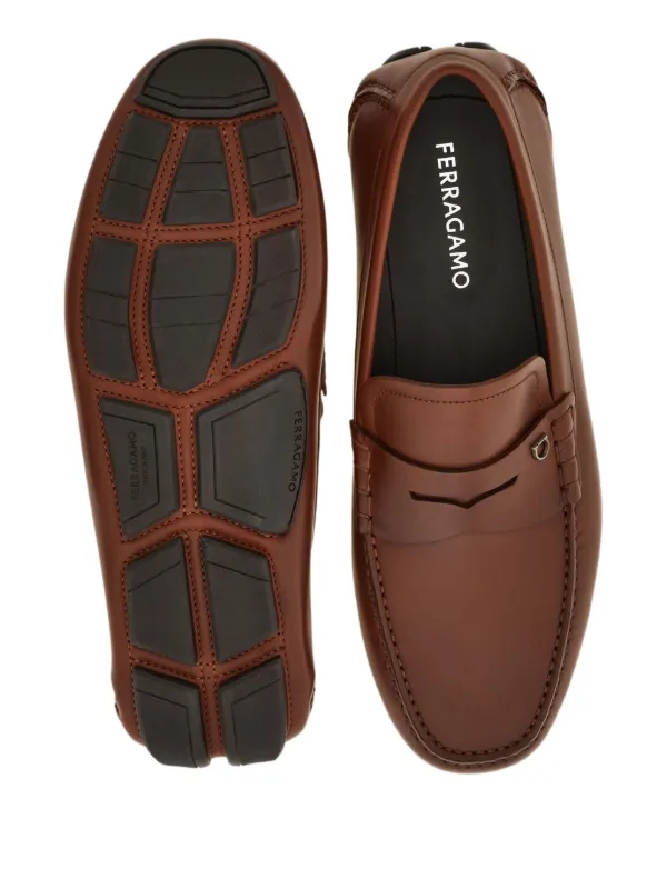 フェラガモ ローファー ブラウン ガンチーニ 7M Ferragamo ガンチーニ ローファー | ブラウン | FARFETCH JP