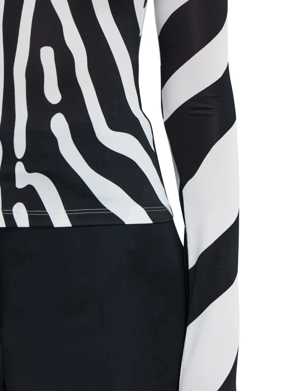 Ferragamo Stretch Jersey Turtleneck In Black