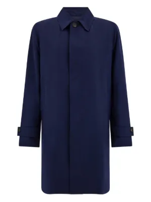 BURBERRY LONDON 紳士パジャマ 高級麻100% メンズM Burberry mid-lenght Camden Heritage Car Coat | Blue | FARFETCH