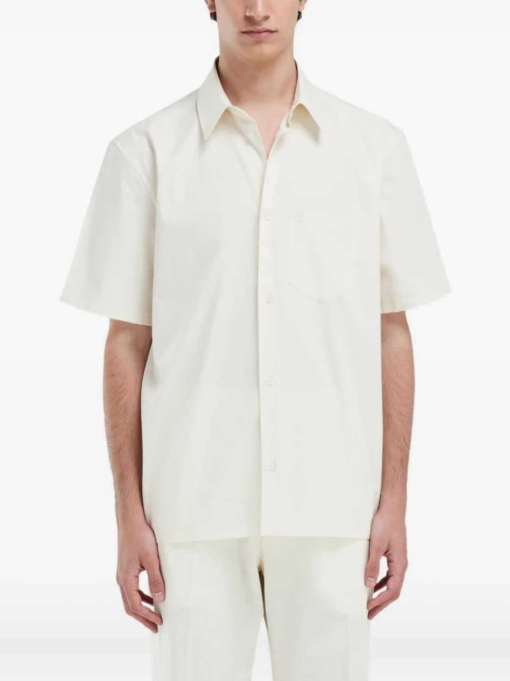 Ferragamo Overhemd met borstzak Wit