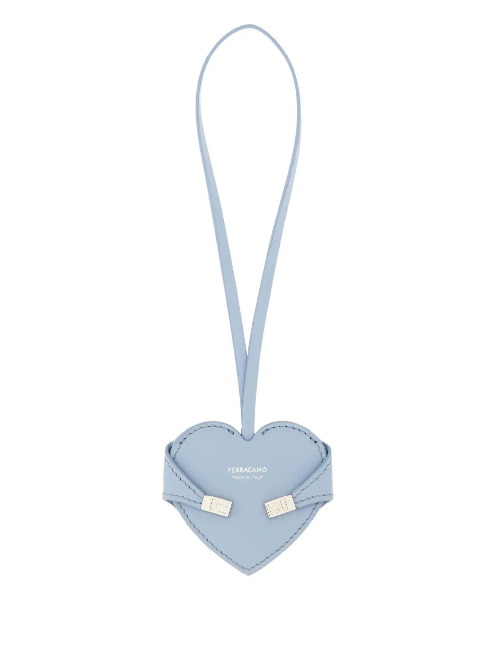 Ferragamo Hug heart buckle mirror charm - Blu