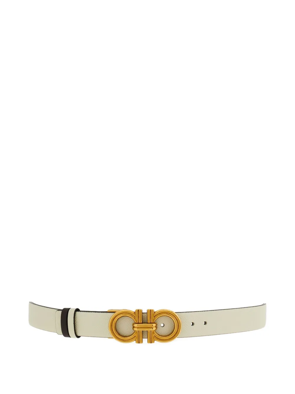 Ferragamo Gancini adjustable reversible belt - Beige