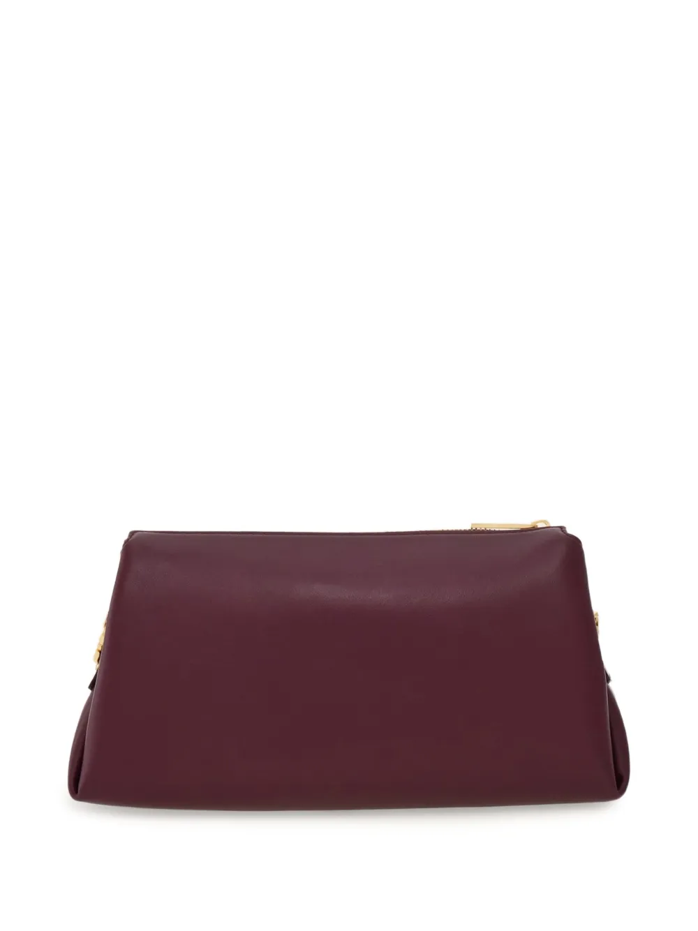 Ferragamo Mini-tas met logo-reliëf en ketting Rood