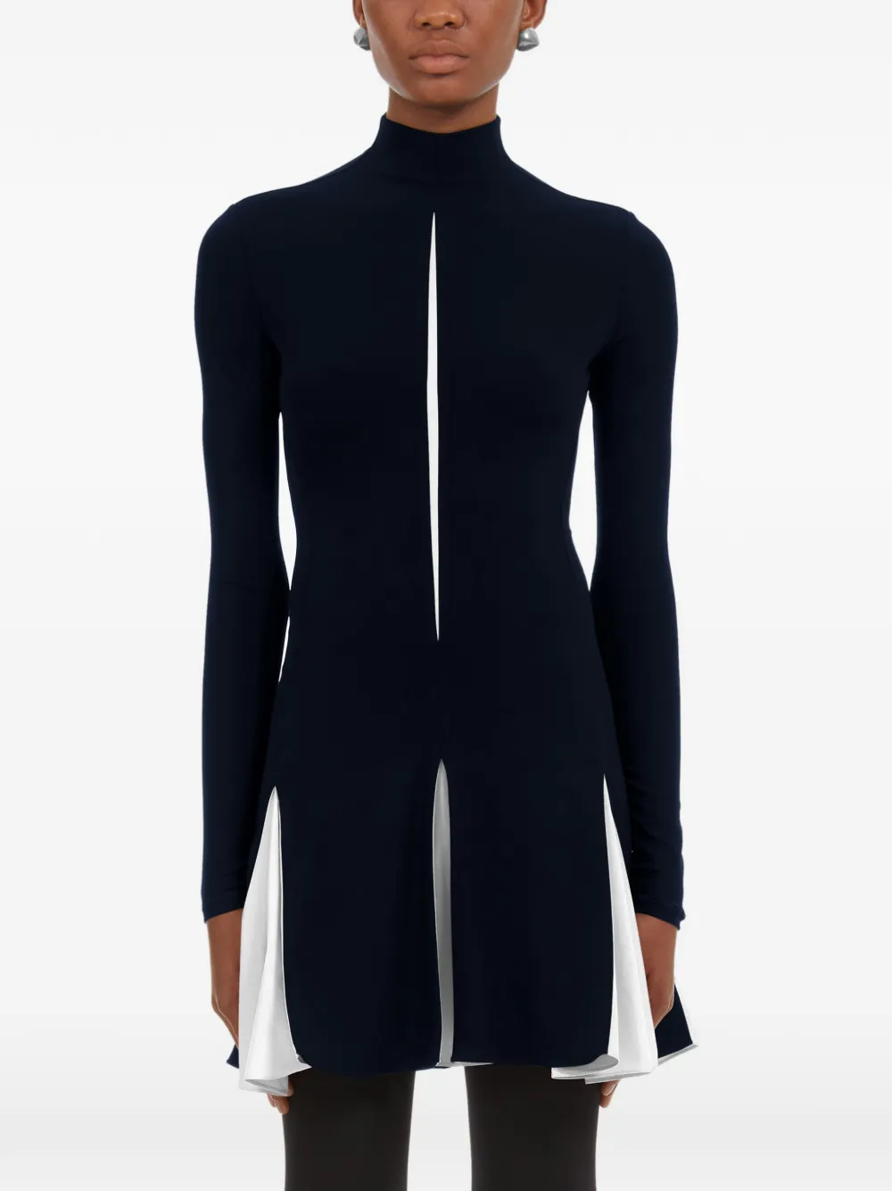 Ferragamo Dress with contrasting inserts - Blue