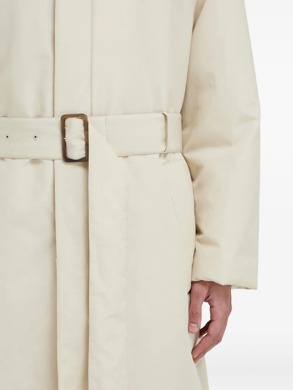 Ferragamo Gewatteerde trenchcoat Beige