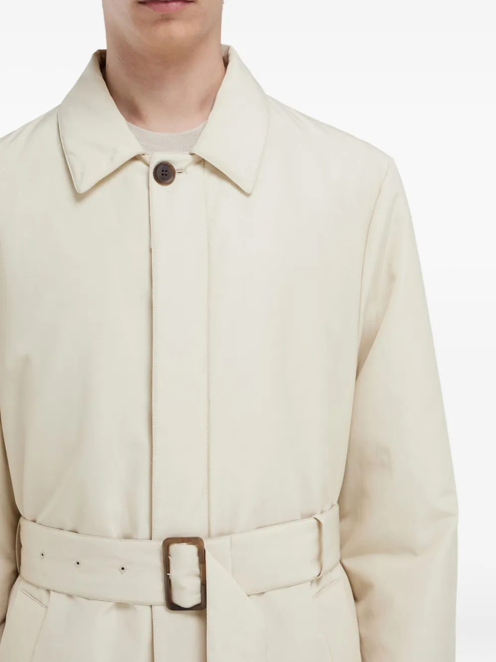 Ferragamo Gewatteerde trenchcoat Beige