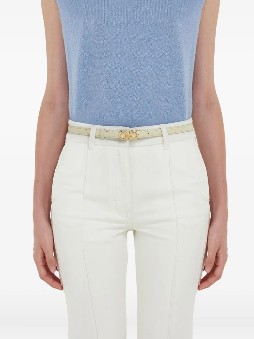 Ferragamo Gancini riem Beige