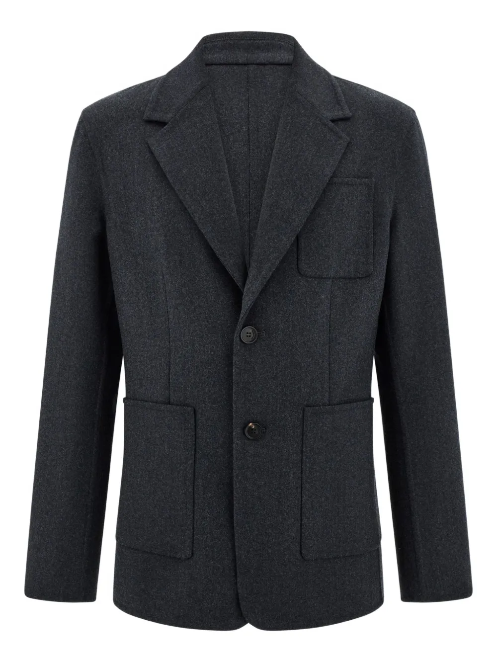 Ferragamo applied pockets single-breasted blazer - Grey