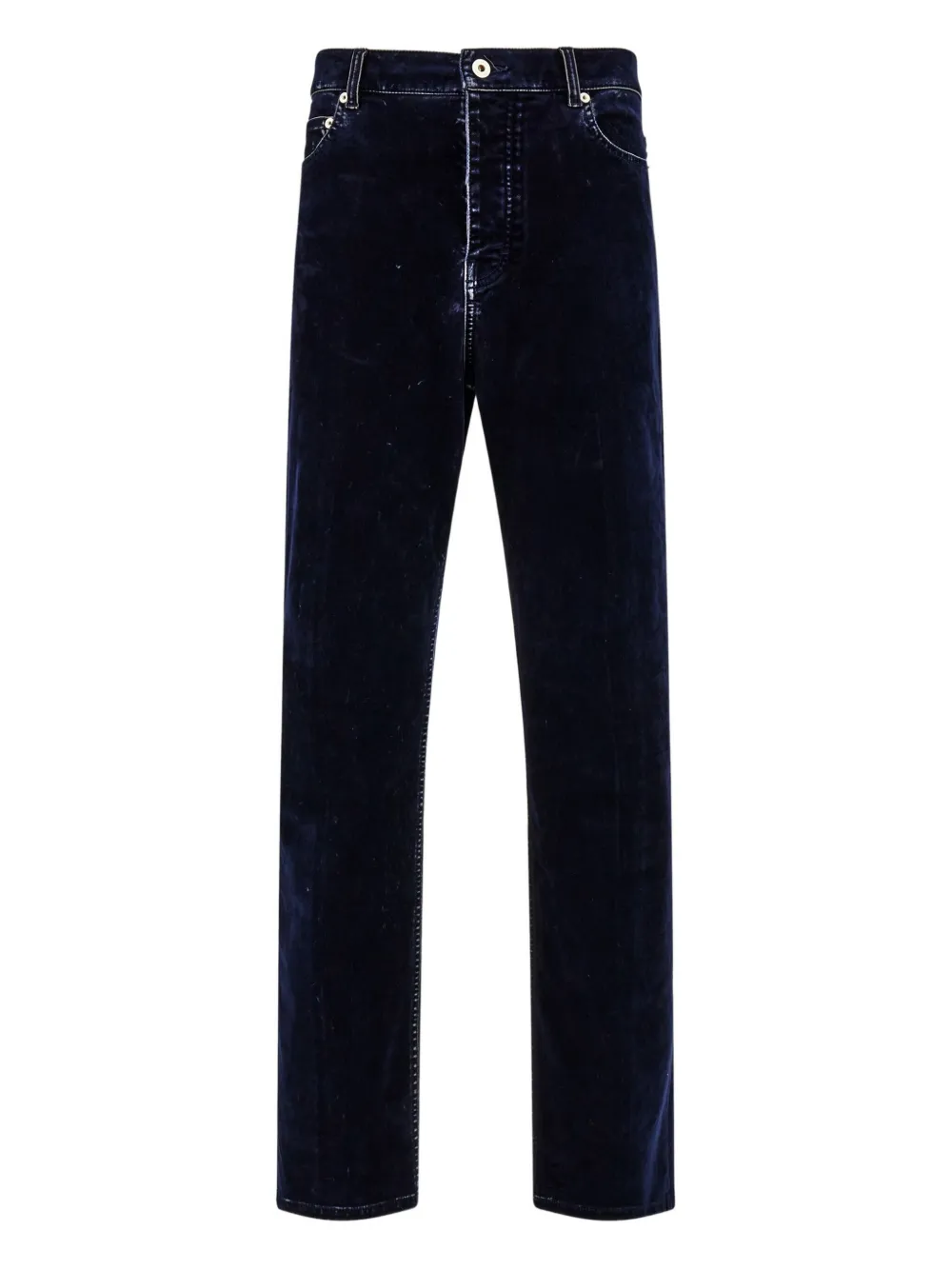 Ferragamo five-pocket logo patch trousers | Blue | Image 1