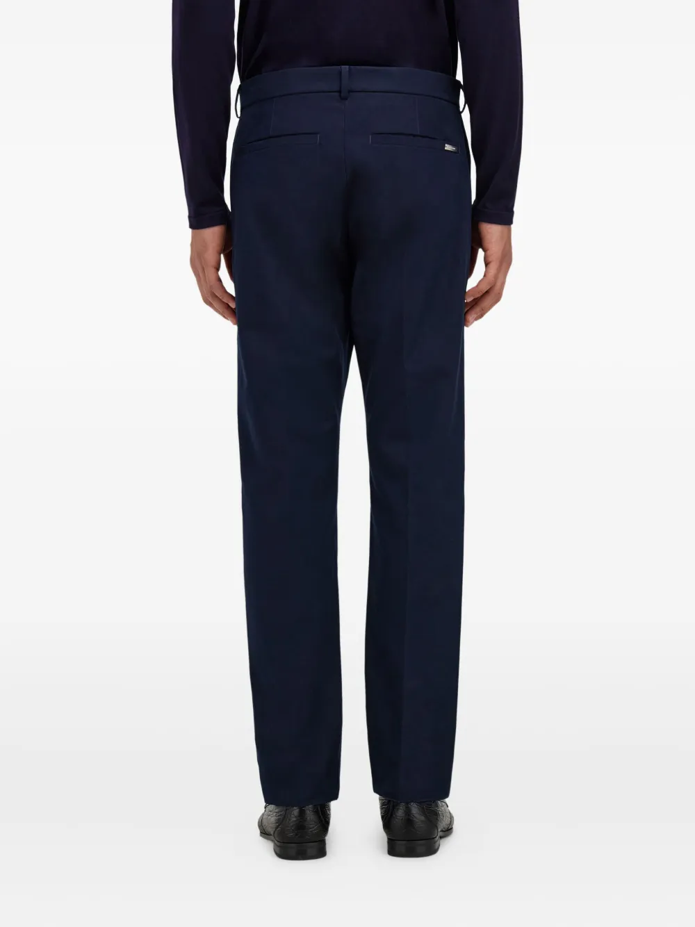 Ferragamo Chino van katoenblend Blauw