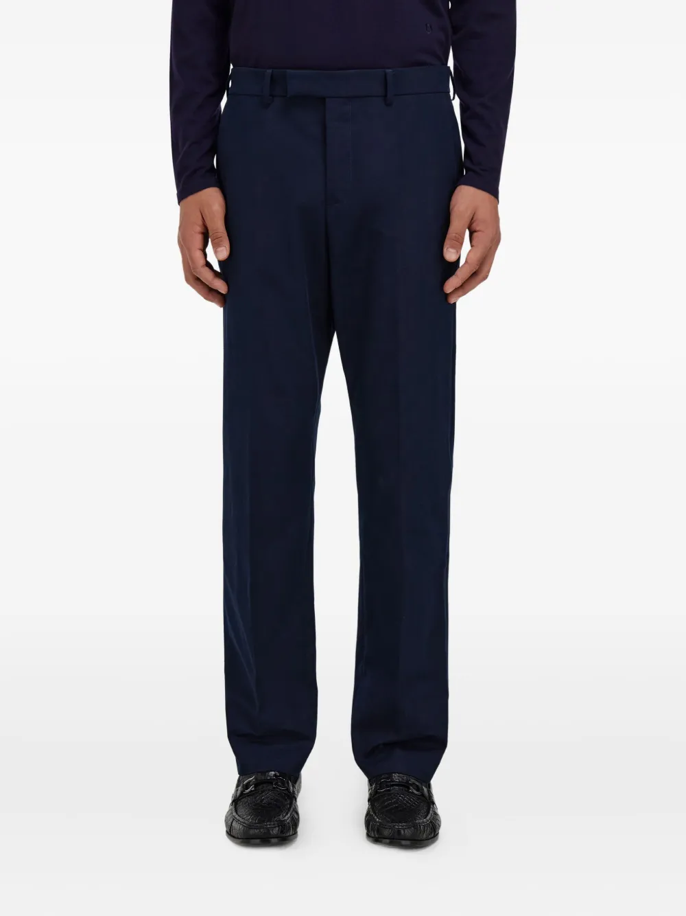  Ferragamo Asymmetric Waist Chinos - Blue 