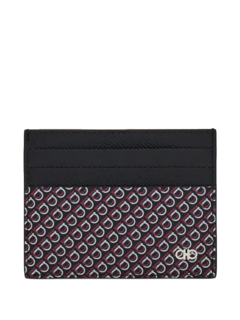 Ferragamo gancini patterned cardholder