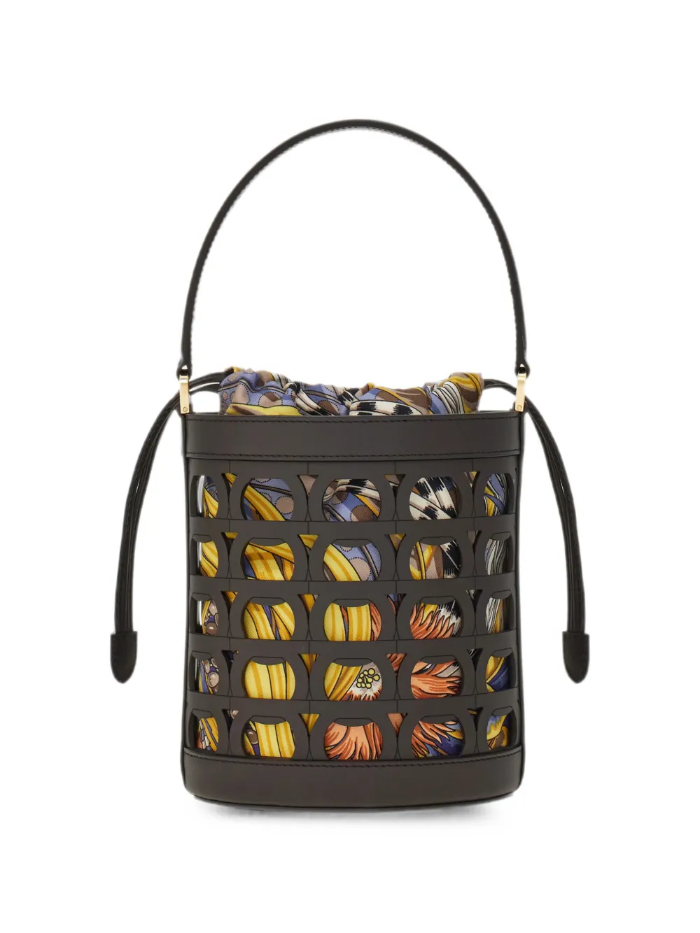 Ferragamo Gancini mini bucket-tas Bruin