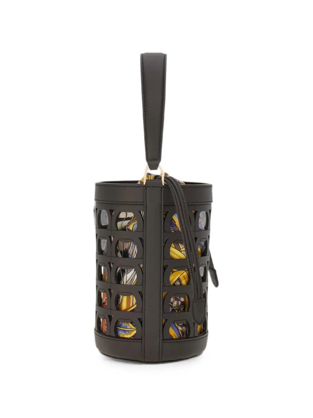 Ferragamo Gancini mini bucket-tas Bruin