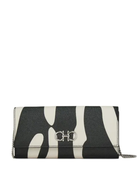 Ferragamo Gancini buckle chain wallet