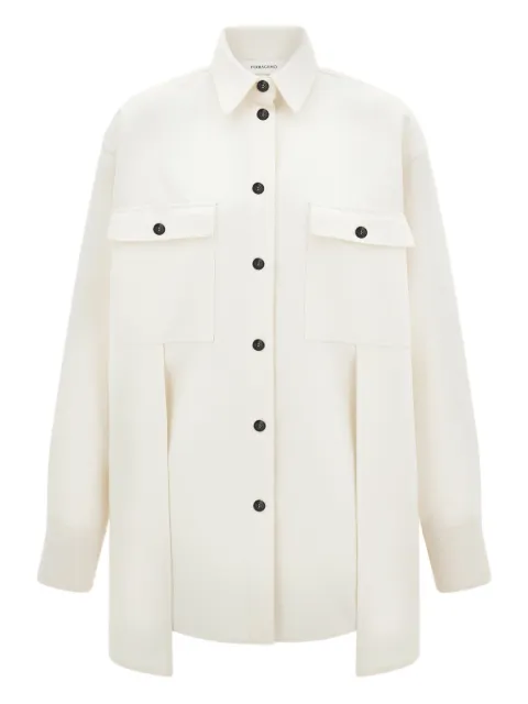 Ferragamo chest-pocket button-fastening shirt