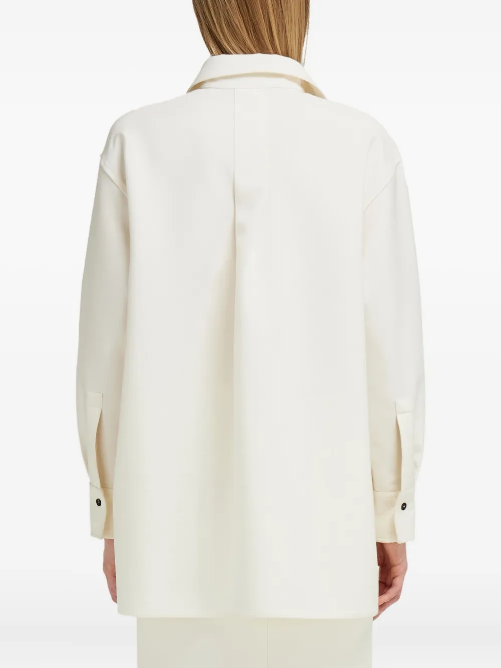 Ferragamo Chest-pocket Button-fastening Shirt In Neutral