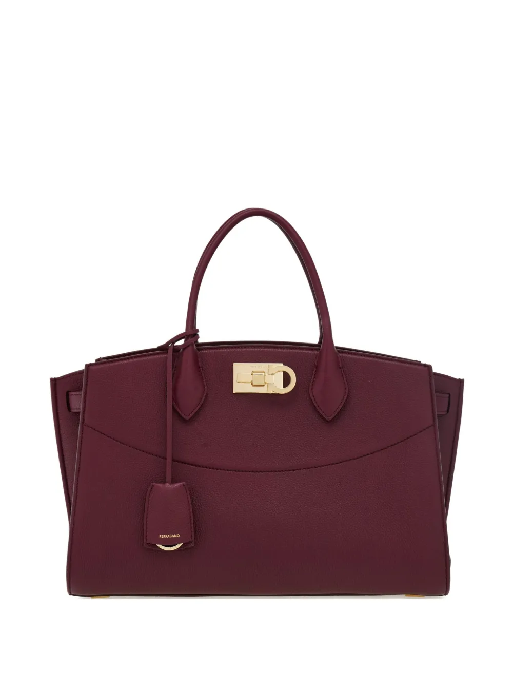 Ferragamo large Studio leather tote bag - Red