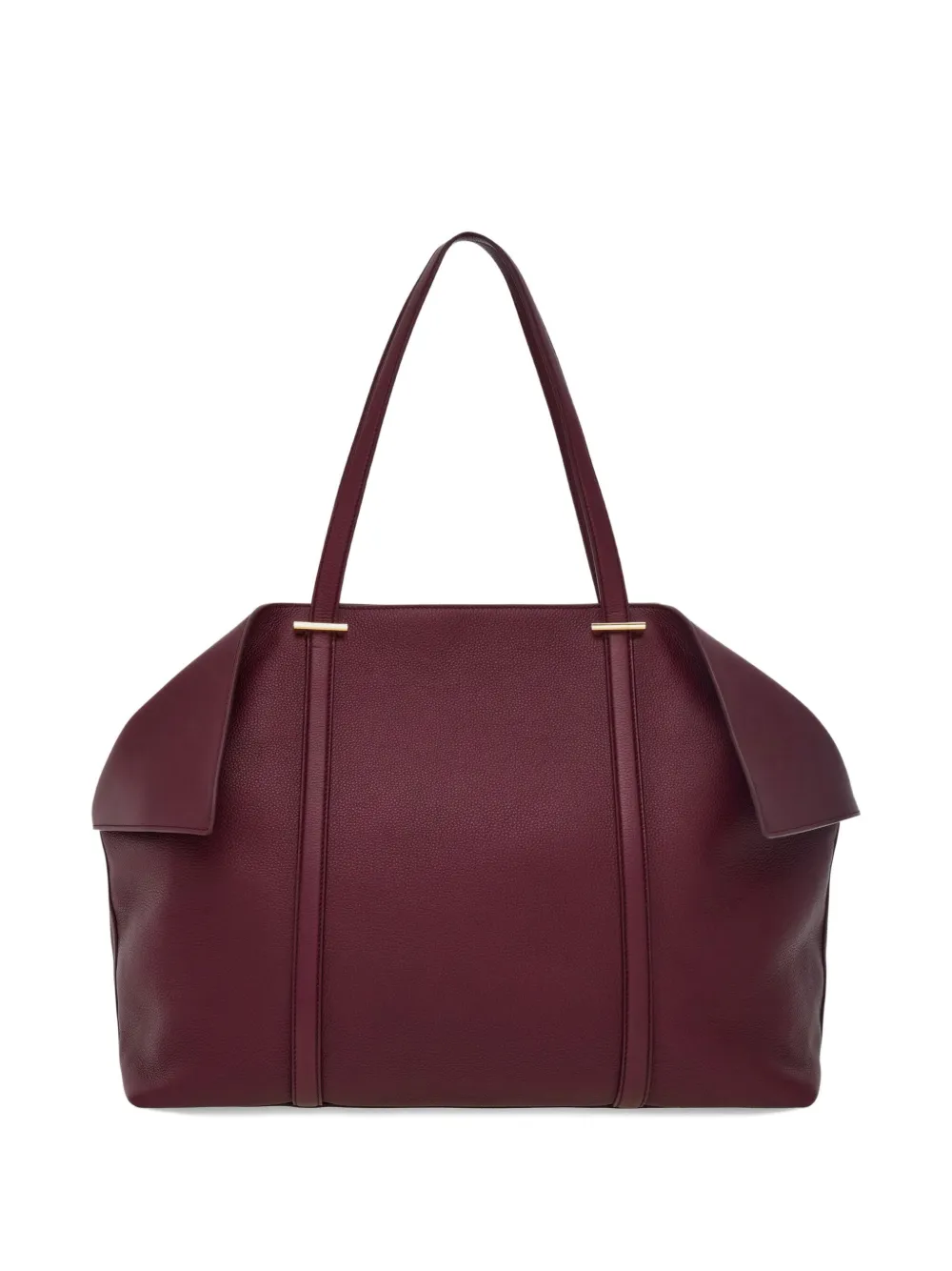 Ferragamo Grote shopper met gevouwen zijkanten Rood