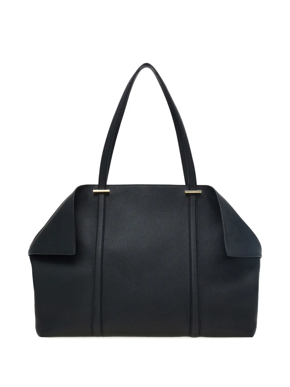 Ferragamo Large Folded-sides Tote Bag In Black