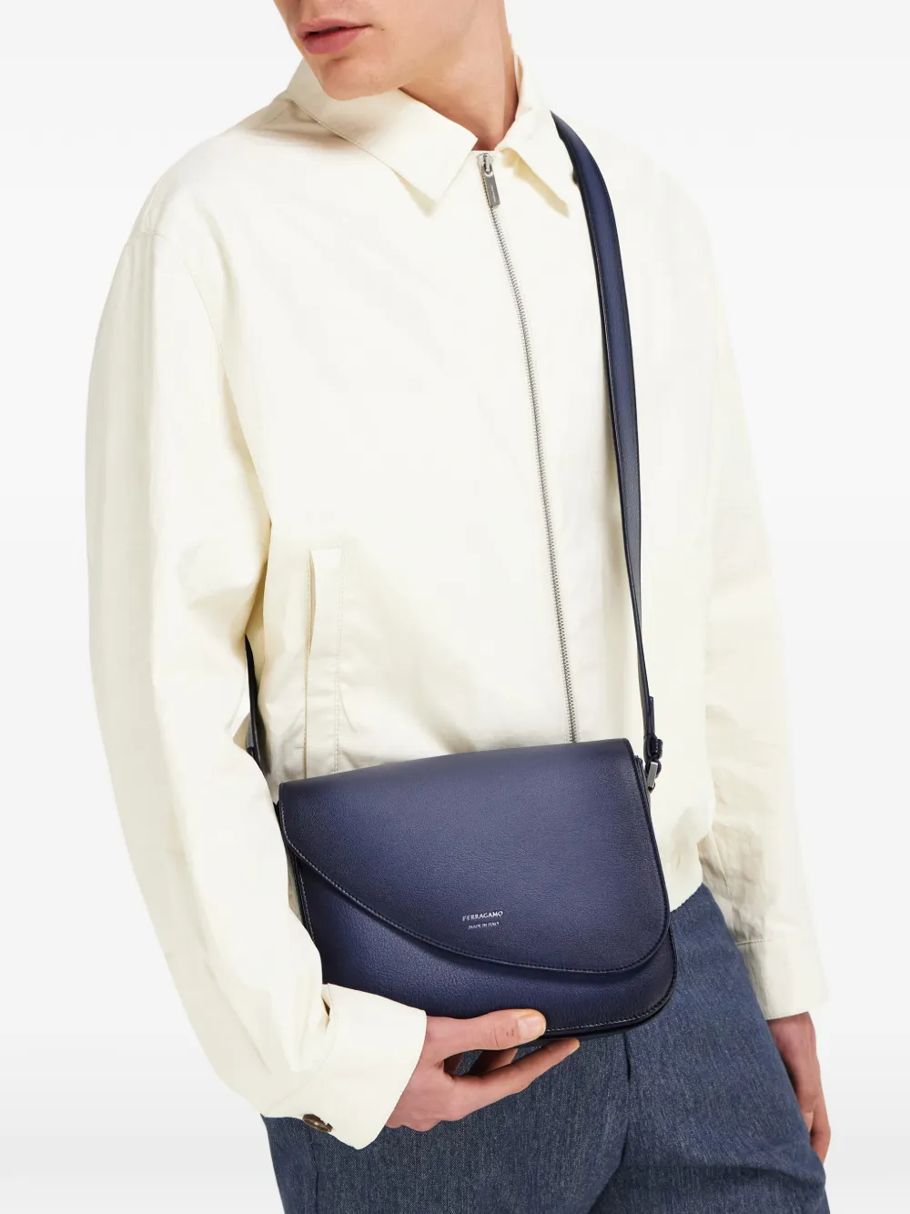 Ferragamo Fiamma messenger bag (S) - Blu