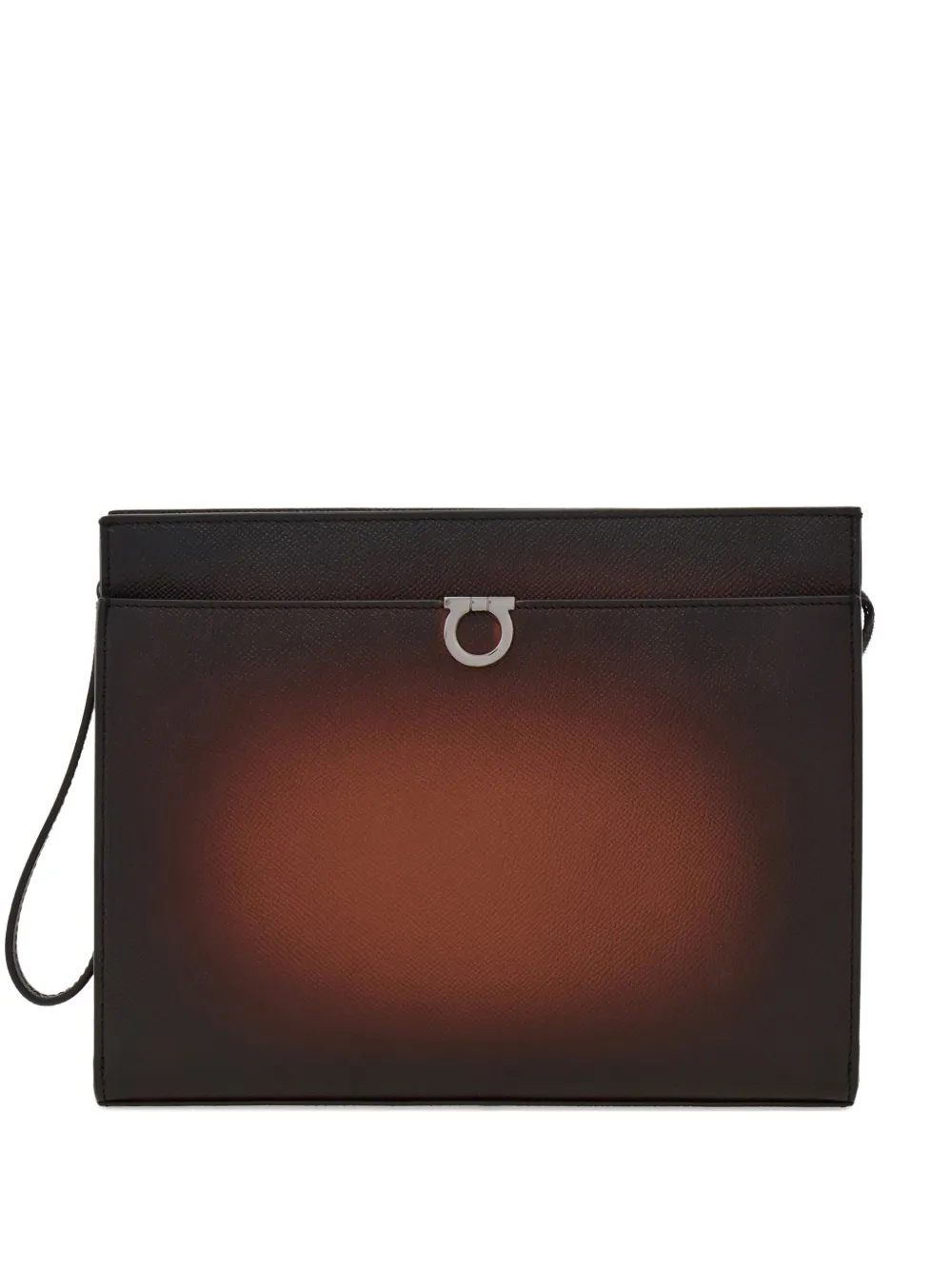 Ferragamo gancio zip briefcase | Brown | Image 1