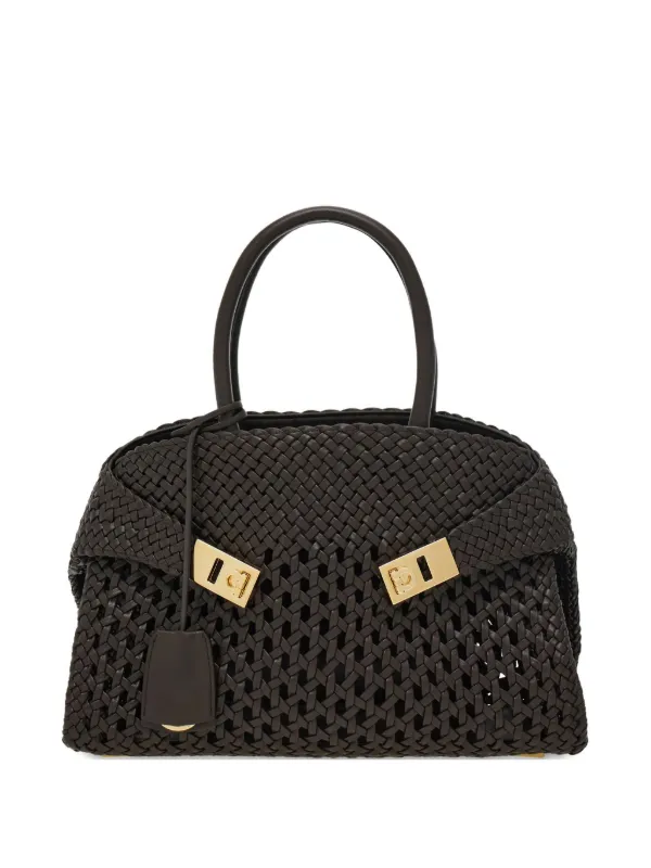 Ferragamo Hug Handbag M in Brown