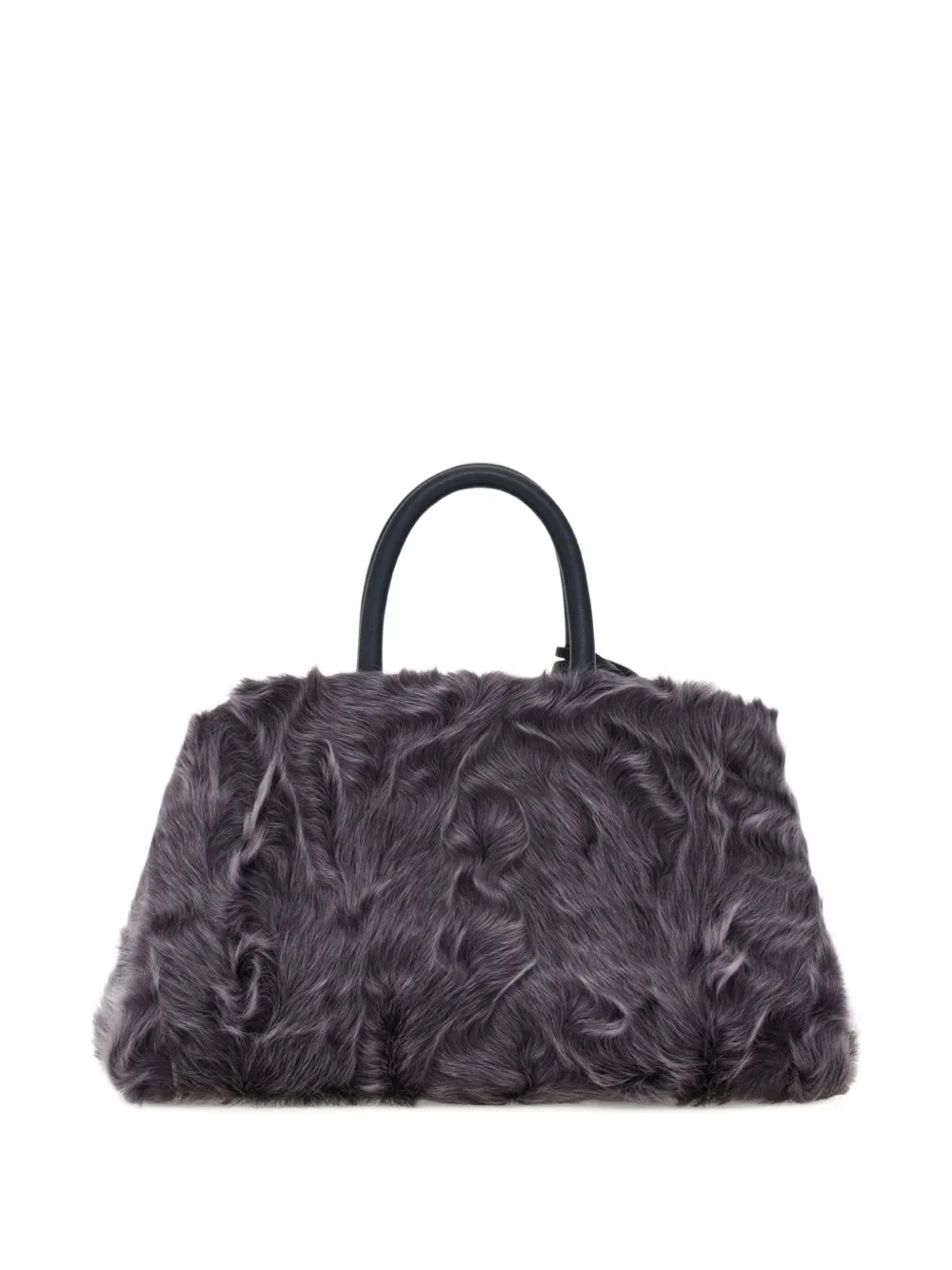 Ferragamo Hug kleine crossbodytas met lammy voorkant Grijs