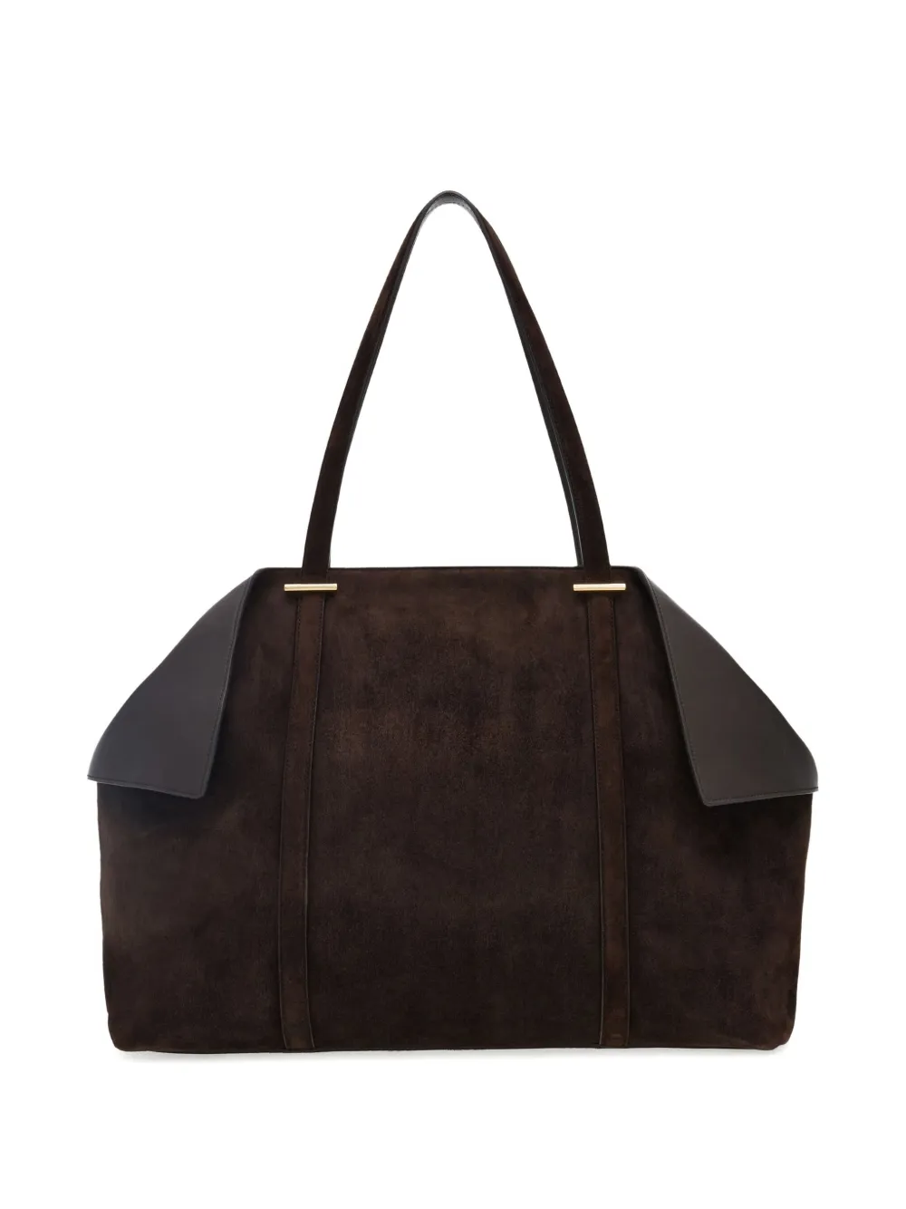 Ferragamo Grote shopper met gevouwen zijkanten Bruin