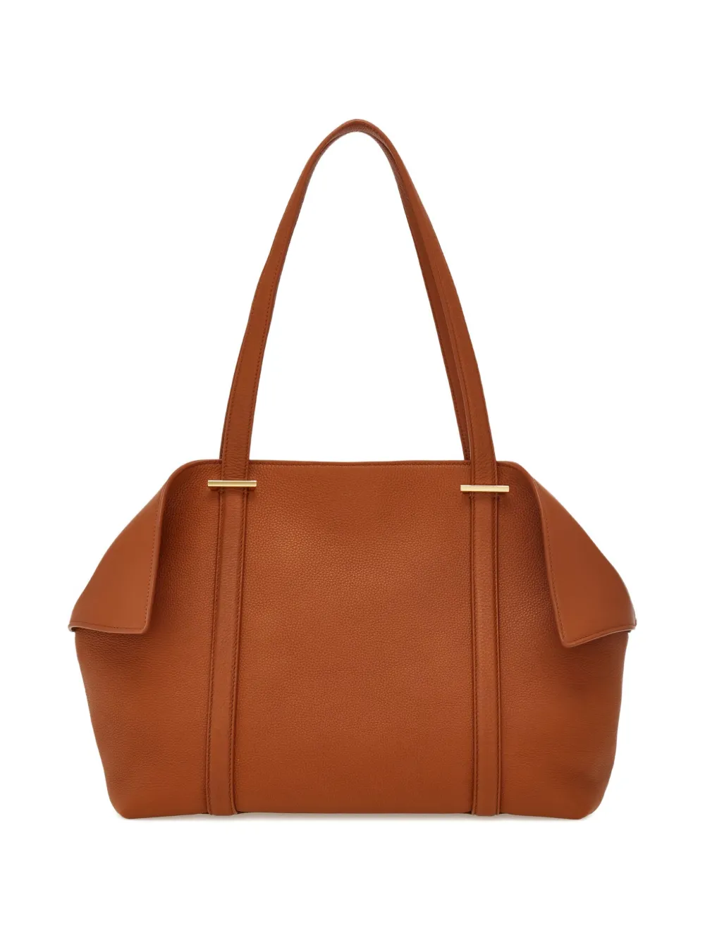 Ferragamo Medium shopper met gevouwen zijkanten Bruin