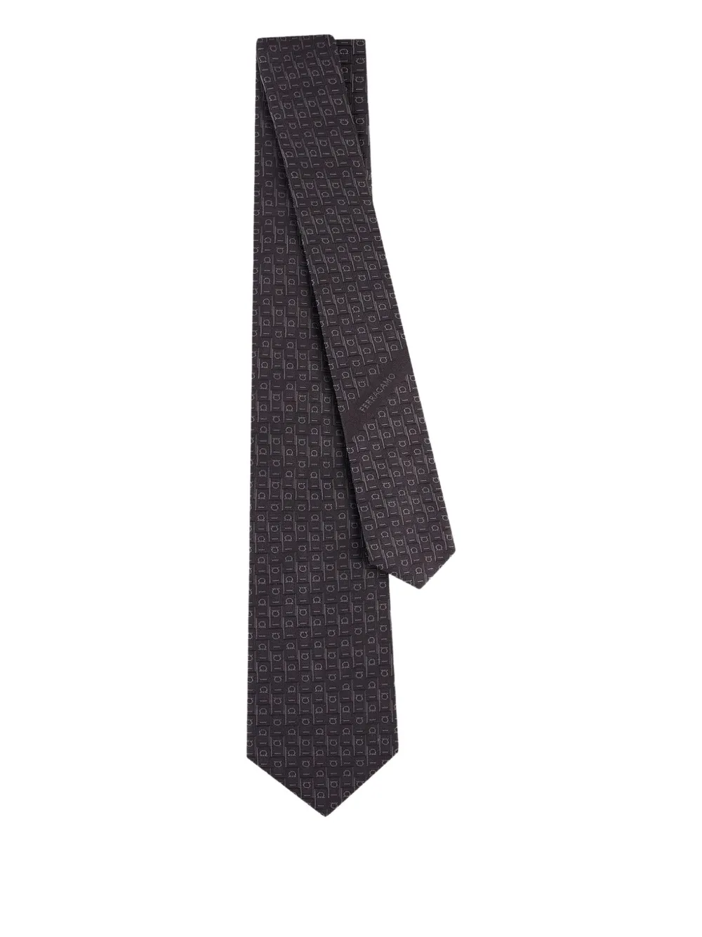 Ferragamo Monogram Jacquard Tie In Multi