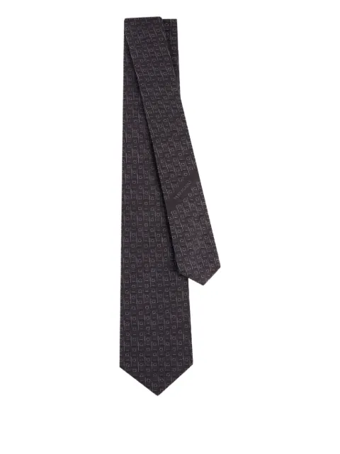 Ferragamo monogram silk tie