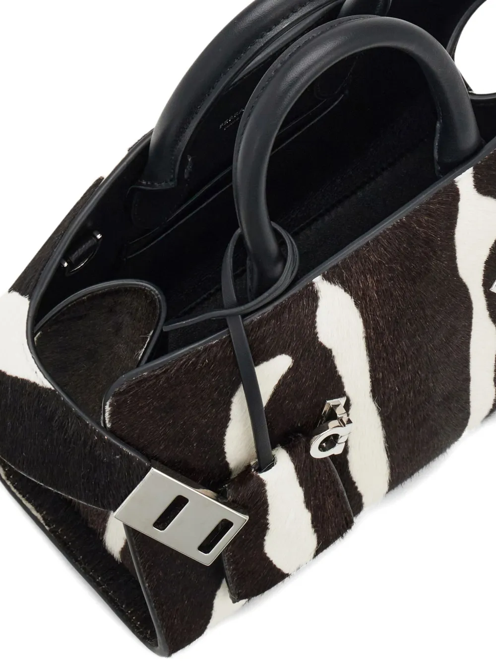 Ferragamo Hug tweekleurige mini-tas Zwart