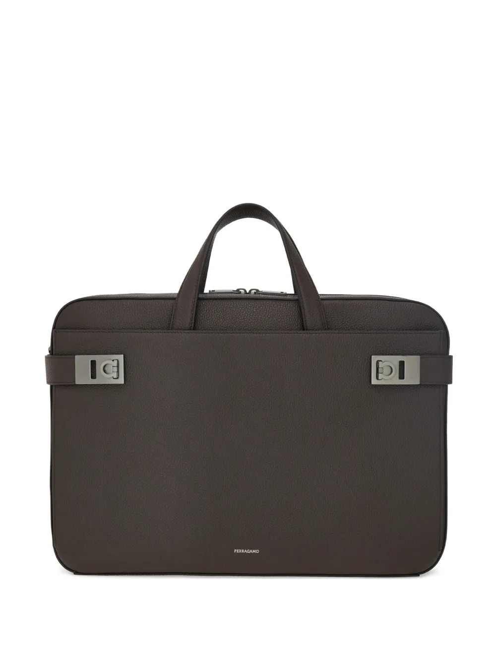 Ferragamo gancini buckle briefcase | Brown | Image 1