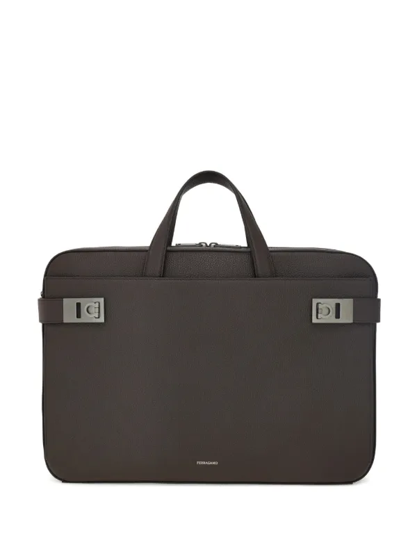 Ferragamo ガンチーニ ビジネスバッグ | ブラウン | FARFETCH JP