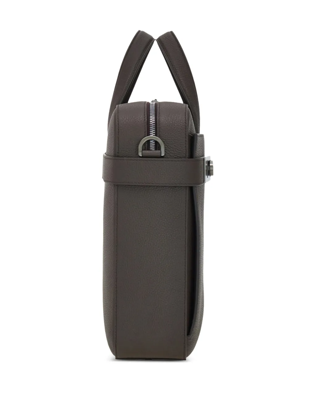 Ferragamo Aktetas met Gancini-gesp Bruin