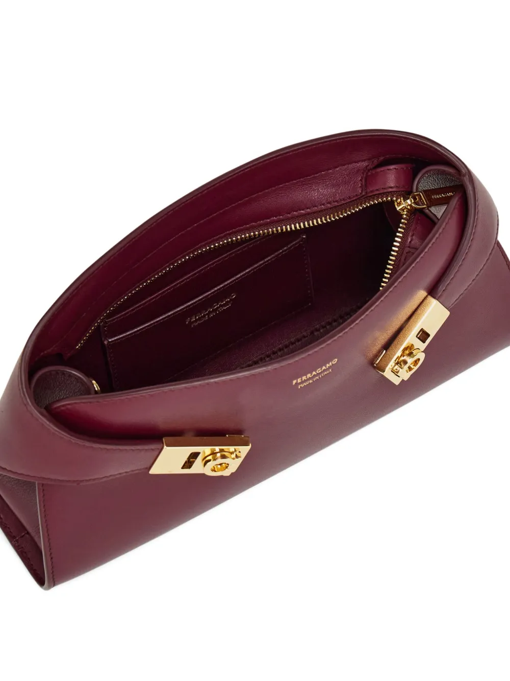 Ferragamo Hug kleine crossbodytas Rood