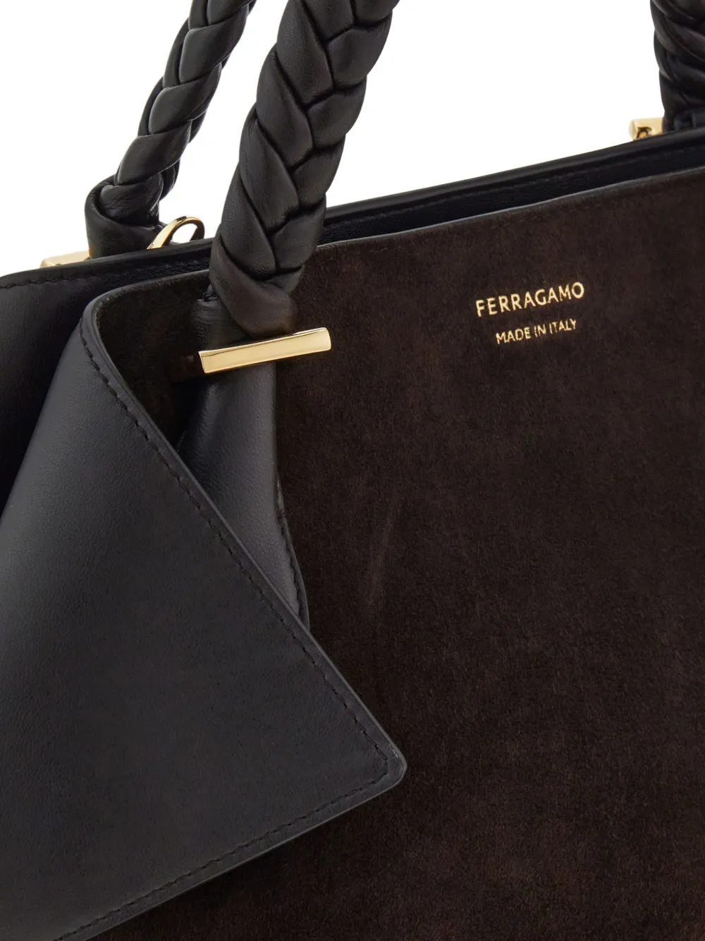 Ferragamo Medium schoudertas met omslag Bruin