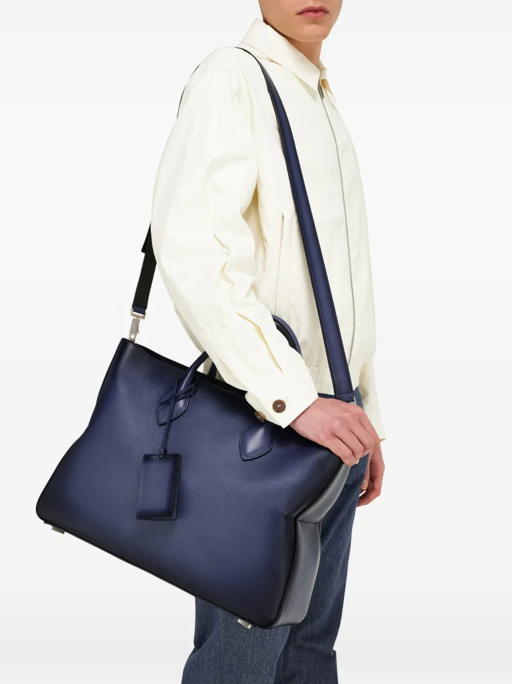 Ferragamo handle shoulder bag - Blu