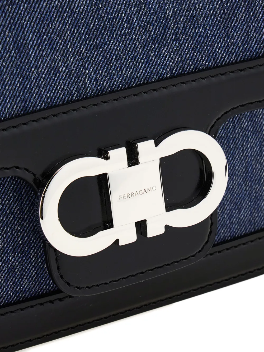 extra small double Gancini crossbody bag