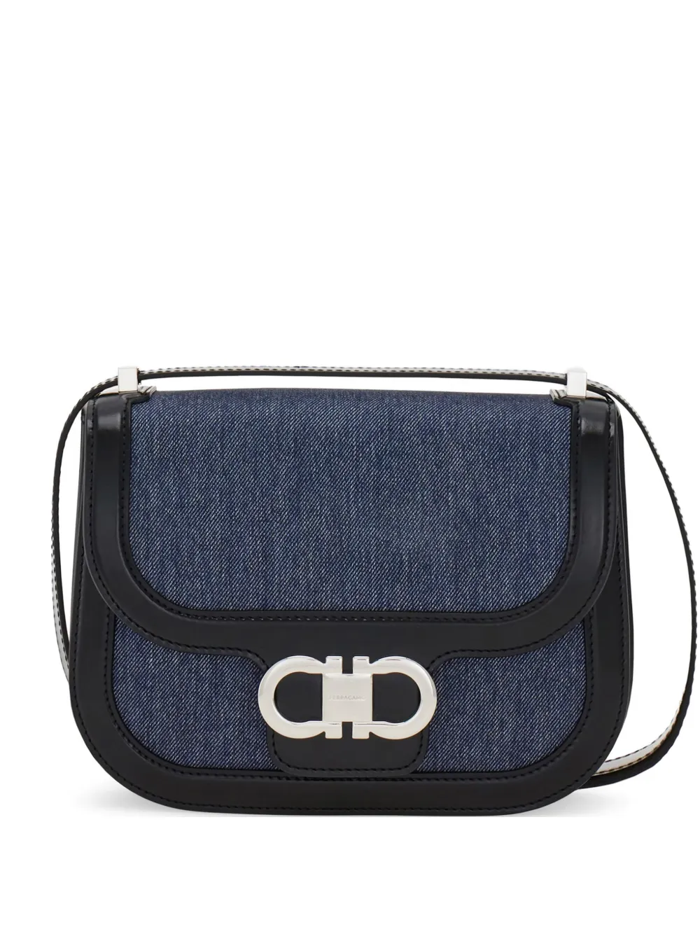 Ferragamo double Gancini crossbody bag (XS) - Blu