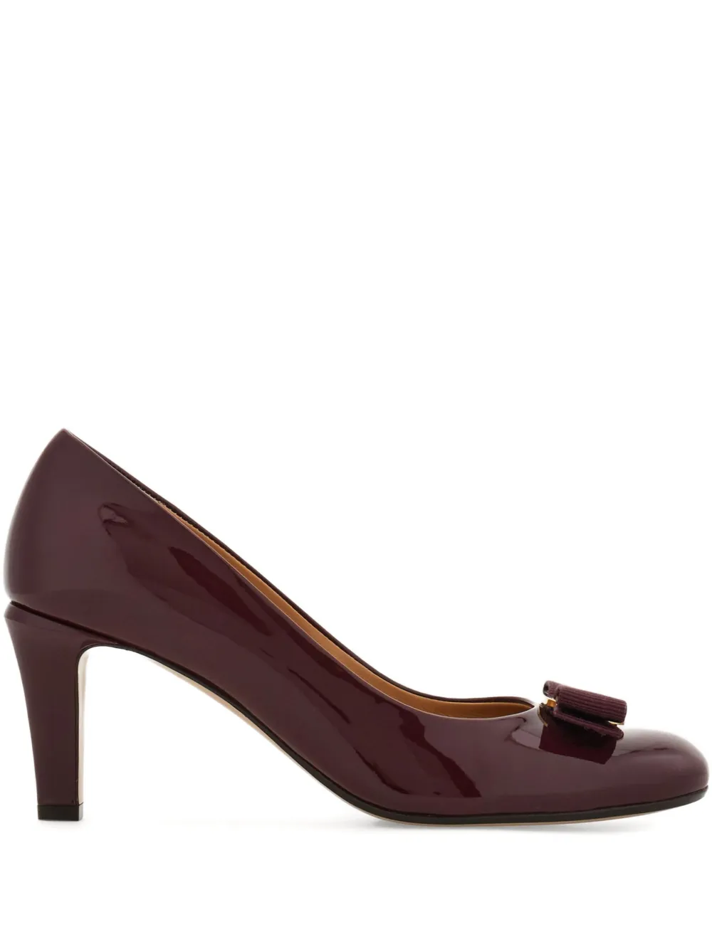 Ferragamo 70mm Vara Bow pumps Paars