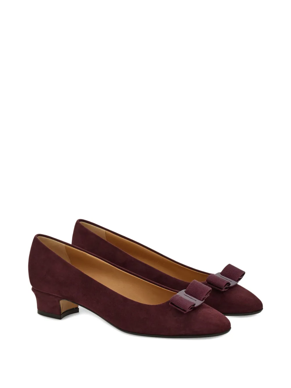 Ferragamo 30mm Vara Bow pumps Paars