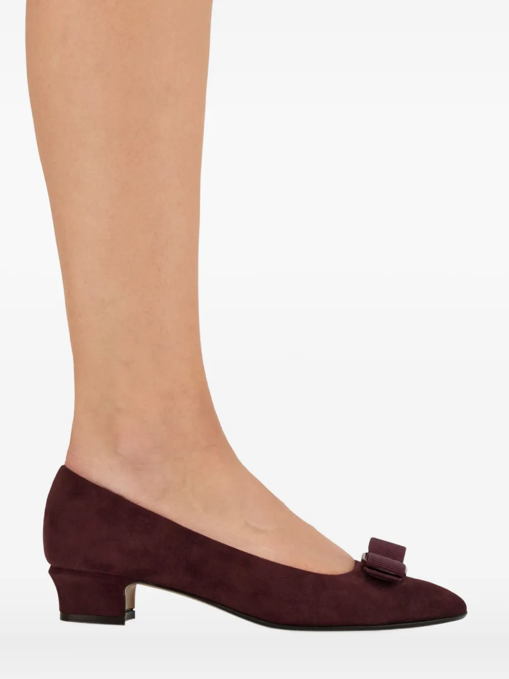 Ferragamo 30mm Vara Bow pumps Paars
