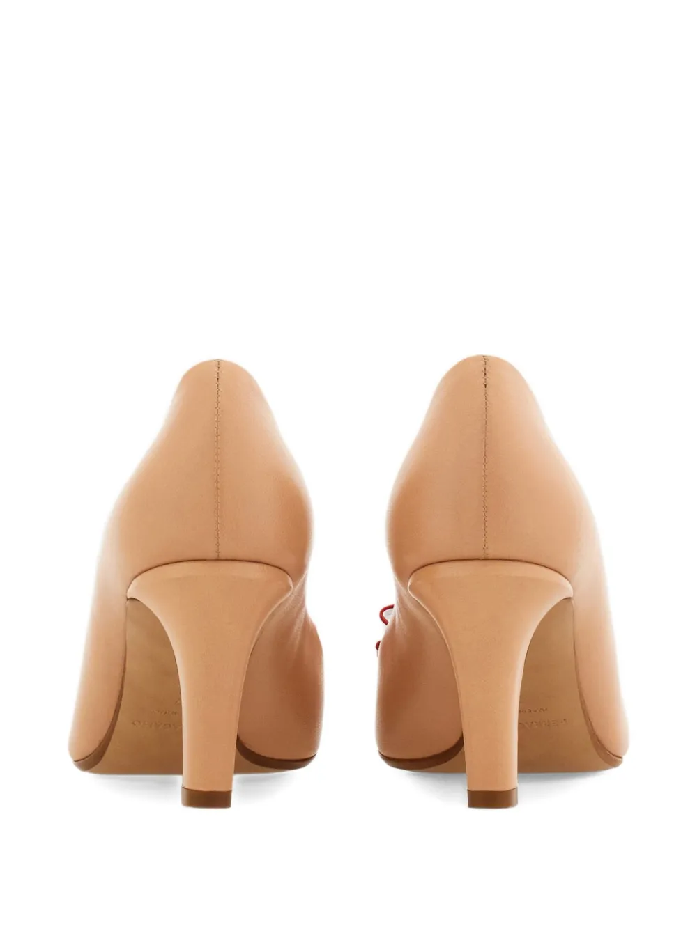 Ferragamo 70mm Vara Bow pumps Beige