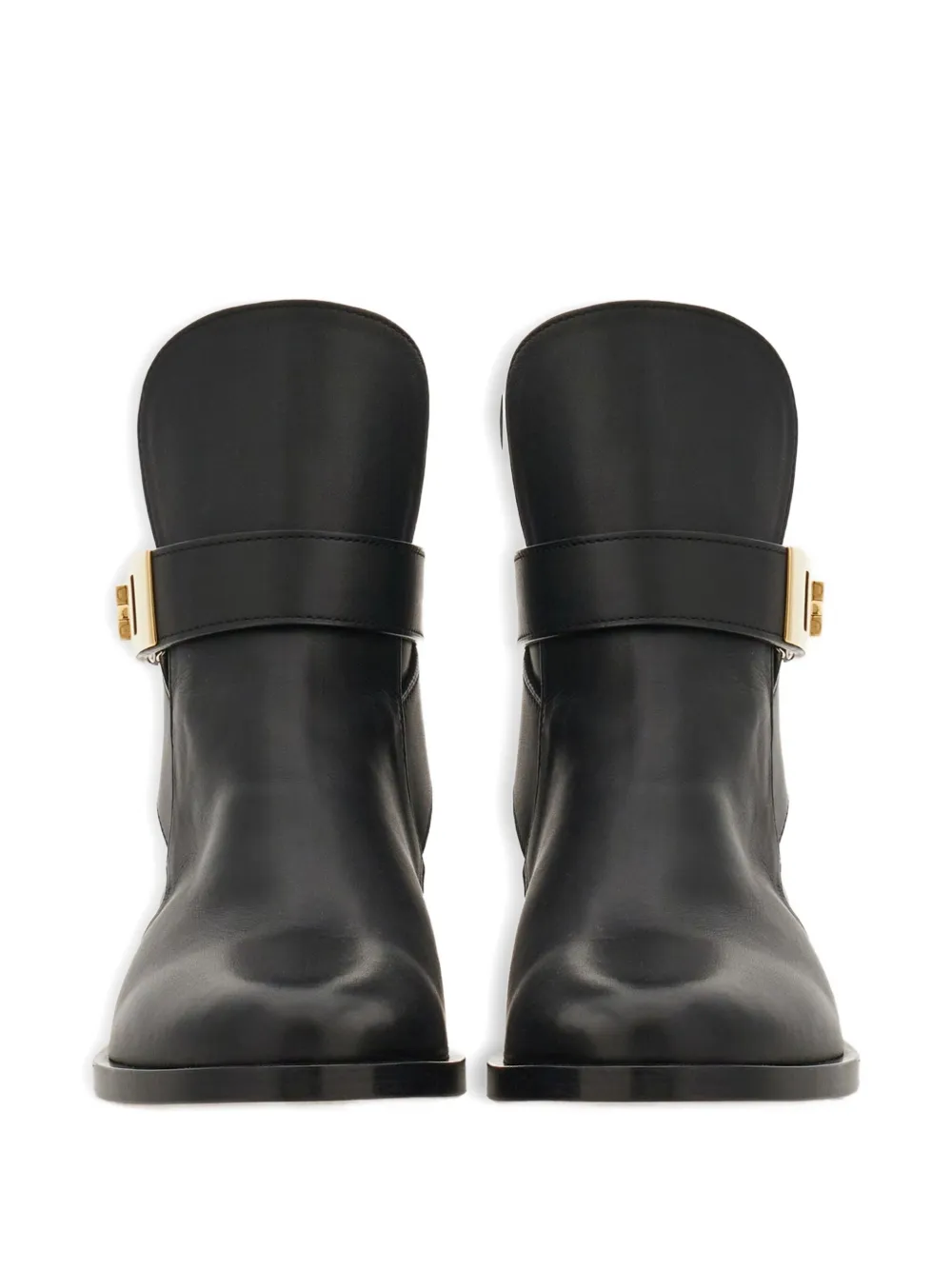 Ferragamo Hug-buckle Ankle Boots In Green