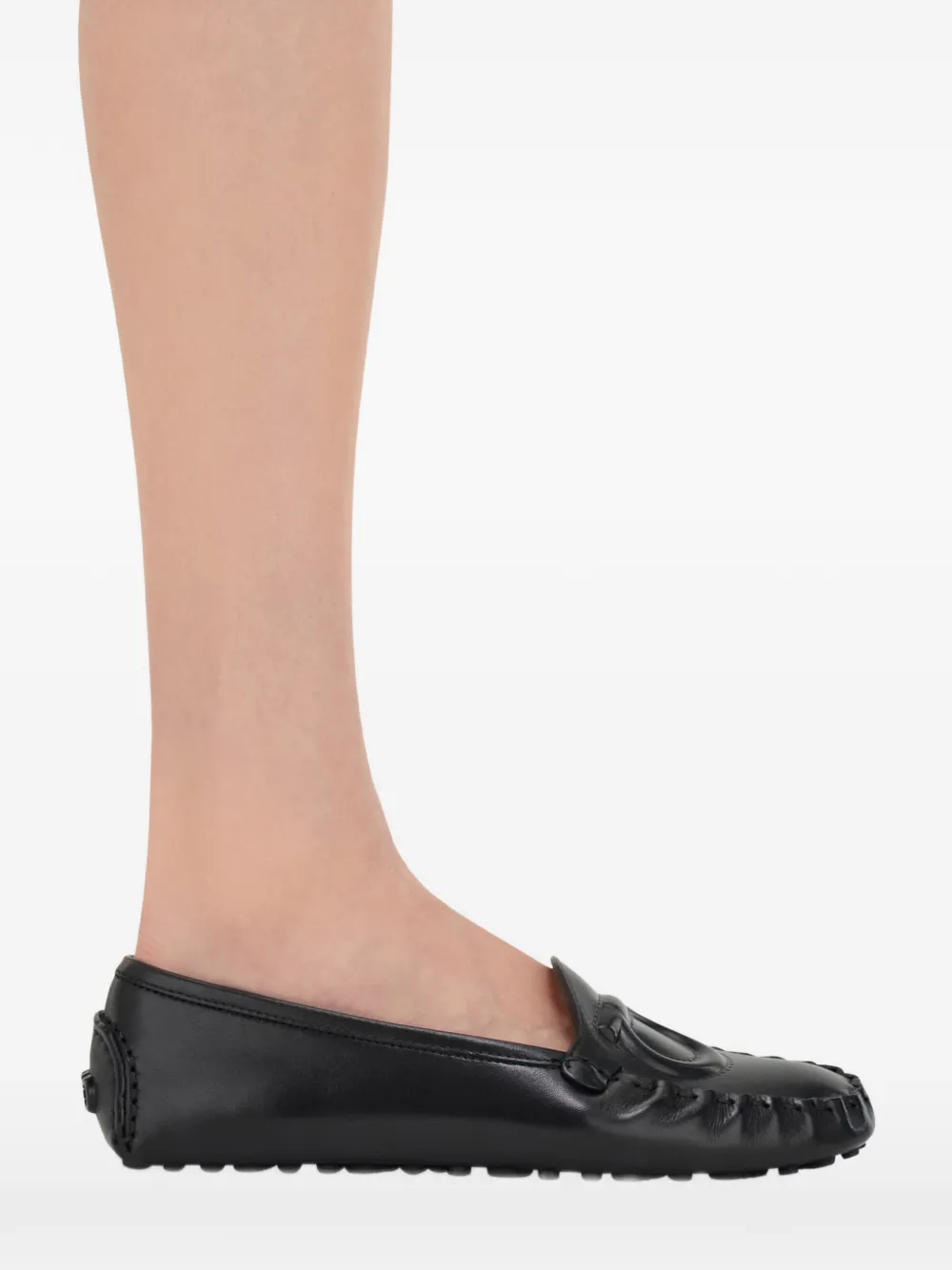 Ferragamo Gancini Driver loafers Zwart