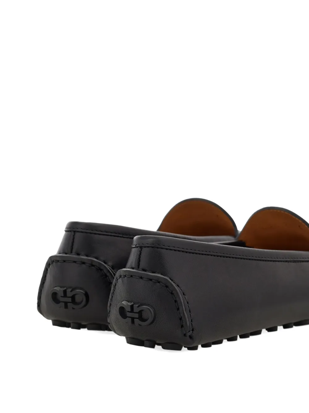 Ferragamo Gancini Driver loafers Zwart
